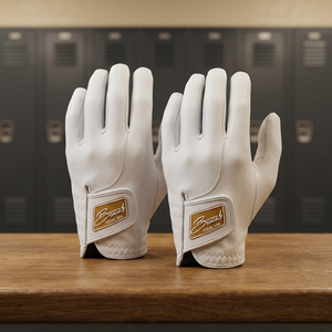 PM99 Premium Quality Custom Logo <b>Sheepskin</b> Non-Slip Breathable Left Hand Golf <b>Gloves</b> Pull Closure Digital Print <b>Men</b> Cycling - Product Image 2