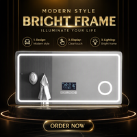 Miroir de salle de bain LED intelligent rectangulaire moderne à prix d'usine avec haut-parleur Bluetooth et capteur tactile pour l'amélioration de la maison et du bureau