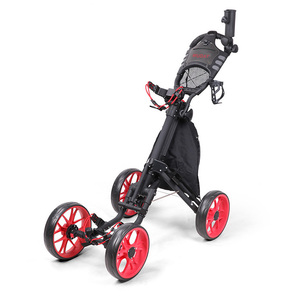 <span class=keywords><strong>Chariot</strong></span> de <span class=keywords><strong>Golf</strong></span> pliable à 4 roues avec porte-boisson et porte-parapluie - Product Image 2