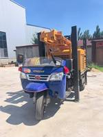 Foreuse rotative CSDRILL CSNYSL200T, moteur diesel 65 kW, mobilité sur chenilles, pompe de forage de puits d'eau, profondeur maximale 200 m, 76-325 mm