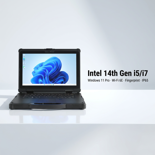 14-inch Rugged AI PC RLX16 Windows 11 Pro Intel Ultra 125H 16GB+256GB Replaceable SSD 1000 Nits 4700mAh+1300mAh