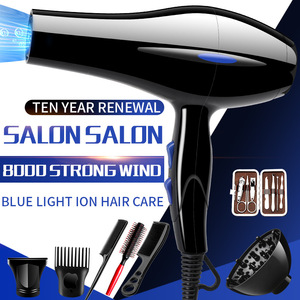 Salon Salon Hair Dryer 8000W Strong Wind Blue Light Ion Care DC Motor Professional Use - Product Image 1