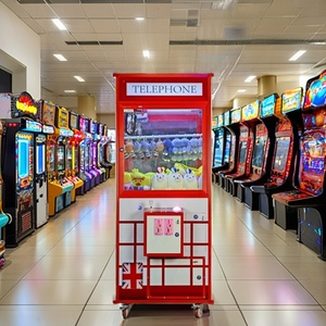 Hot Selling Brass <b>Claw</b> Coin-Operated Arcade <b>Game</b> <b>Machine</b> Trendy Gift Telephone Crane Toys for Babies for Indoor Amusement Park - Product Image 1