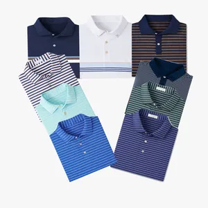 Summer custom size black white color men fashion short sleeved cotton garment polo golf shirts