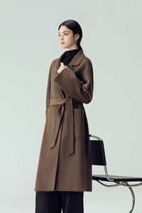 <span class=keywords><strong>Cappotto</strong></span> di lana 100% <span class=keywords><strong>Cashmere</strong></span> per le donne in lana naturale fatta a mano lunga Trench accetta Design personalizzato - Product Image 4