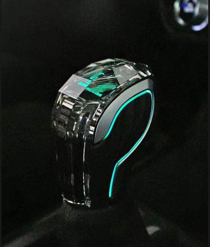 Levier de vitesse en cristal de LED avec le bouton