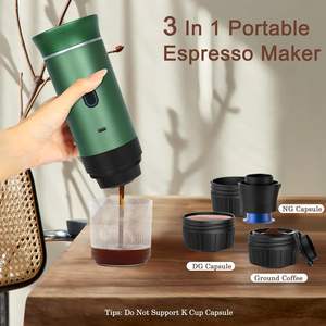 <span class=keywords><strong>Cafetera</strong></span> Espresso Automática Portátil Mini, <span class=keywords><strong>Cafetera</strong></span> Autocalentable de 60 ml, Funciona con Batería, Compatible con <span class=keywords><strong>Cápsulas</strong></span> de <span class=keywords><strong>Café</strong></span> <span class=keywords><strong>Molido</strong></span> - Product Image 2