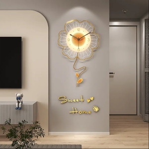 Reloj de pared moderno y sencillo para sala de estar, nuevo reloj recreativo para el hogar y restaurante, lámpara de pared <span class=keywords><strong>2022</strong></span> - Product Image 2