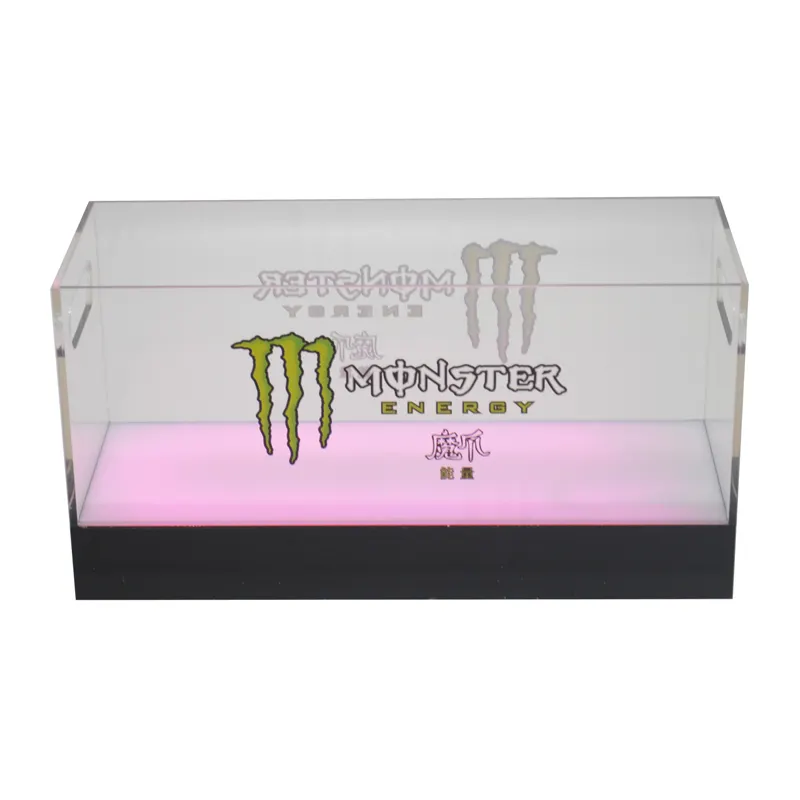 Rechteckige Acryl-LED-Vorführbox Champagnerflasche-Vorführbox/Anpassbare Acryl-Vorführbox mit LED-Licht