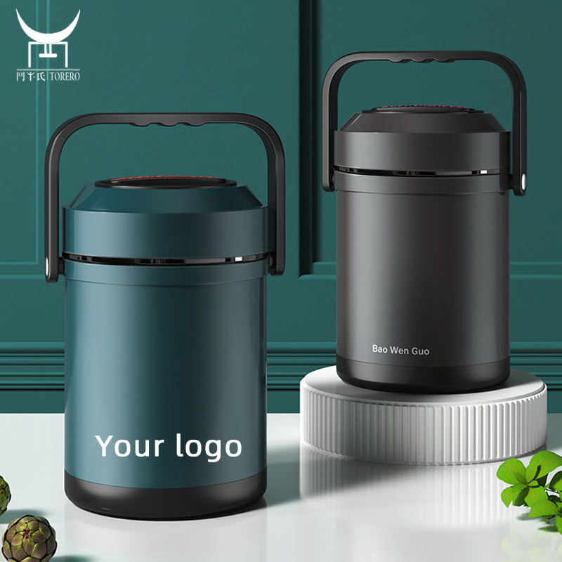 Layers Food Flask Thermos Flasks Durable Insulated