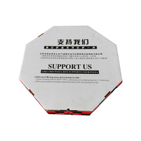Kunden spezifisches Design Lebensmittel verpackung Pizzas ch achtel zum Mitnehmen Lebensmittel verpackung Faltbare Kraft papier boxen Einweg-Pizza karton zum Mitnehmen