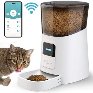 Vendita calda di lusso intelligente cane gatto animali domestici Feeder funzione di memoria a casa registratore vocale automatico distributore di cibo