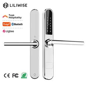 Liliwise High Quality Remote Waterproof Electric TTlock Mobile Phone Digital Fingerprint Smart Door lock
