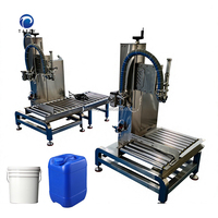 Línea de Máquina Llenadora de Aceite Comestible Líquido Semiautomática de Alta Velocidad con Dispositivo de Tapado