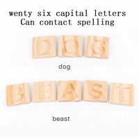 Majuscule en bois, lettres anglaises, Alphabet arabe, planche d'exercices d'écriture pour enfants, jouet en bois montessori