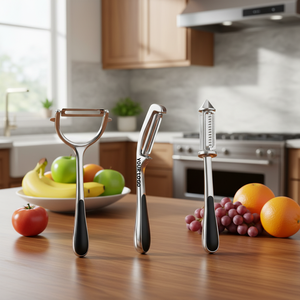 Pelador Multifuncional de <span class=keywords><strong>Acero</strong></span> Inoxidable 304, Pelador de Melón, Utensilio Especial para Pelar, Raspador, Herramienta de Cocina - Product Image 1