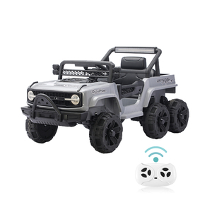 Wholesale 6 <b>Wheels</b> <b>Plastic</b> Kids Ride-on Toy Car with 12V Battery and Remote Control for 2-4 & 5-7 Years - Product Image 1
