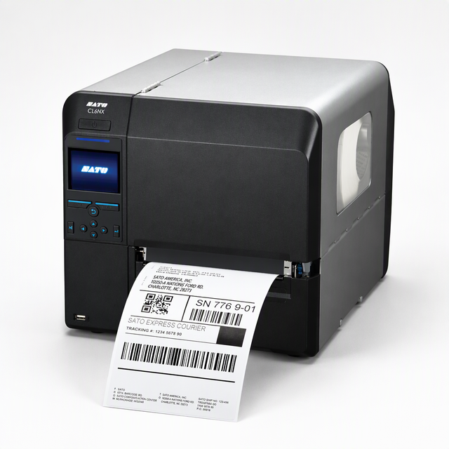 SATO CL6NX/CL6NX Plus Industrial Label Barcode Printer 203dpi Desktop Thermal Printer 6 Inch Printer with LCD Option RFID