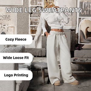 Pantalones Casuales Transpirables de Corte Holgado con Cintura en V para Mujer, Pantalones Rectos Personalizados para Gimnasio, Fitness y Ocio - Product Image 2