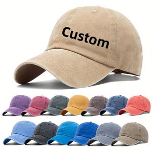 Gorras Personalizadas al por Mayor 2025, Gorra de Béisbol de Algodón Lavado, Personalizable - Product Image 5