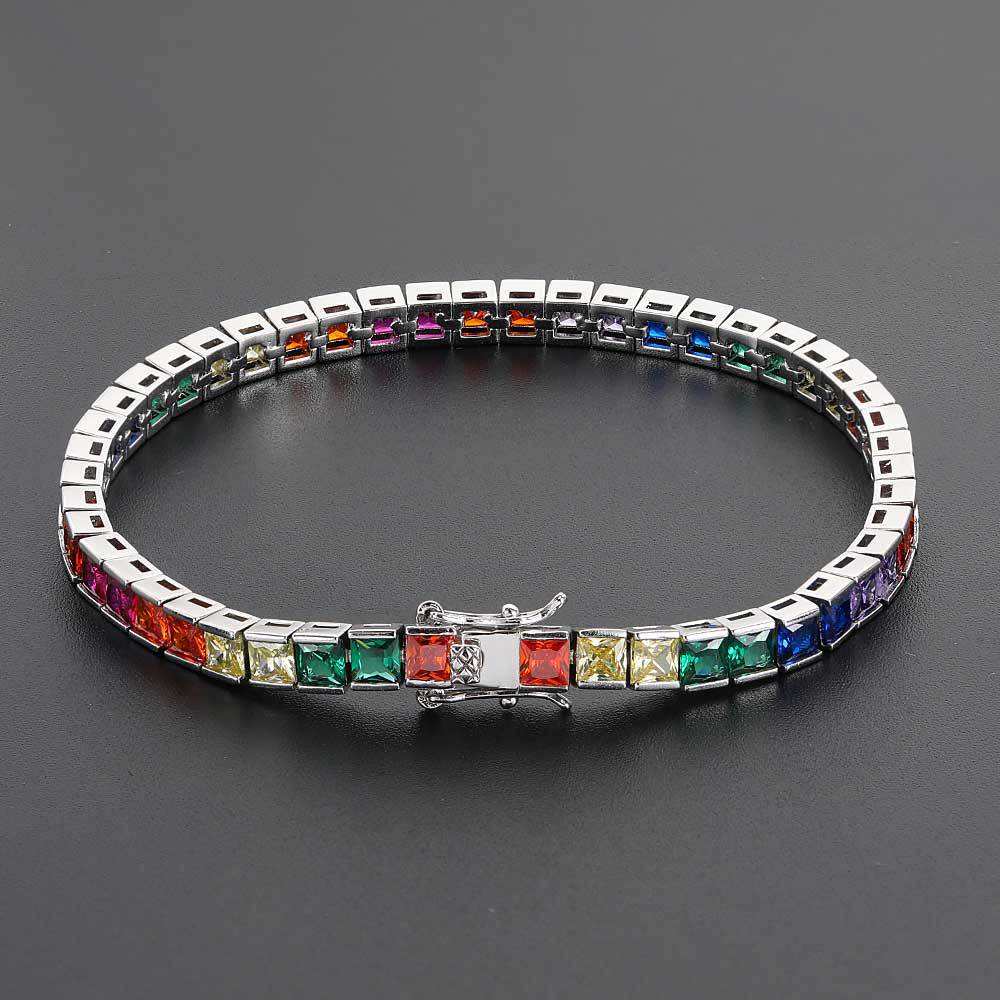 White gold (width 4mm) - bracelet 7 inches (length 17.78cm)