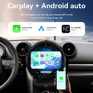 Autoradio <span class=keywords><strong>GPS</strong></span> tactile Android 15 de 11,8 pouces Foforfor Qualcomm <span class=keywords><strong>pour</strong></span> <span class=keywords><strong>MINI</strong></span> <span class=keywords><strong>COUNTRYMAN</strong></span> R60 2011-2016 avec éclairage d'ambiance - Product Image 3