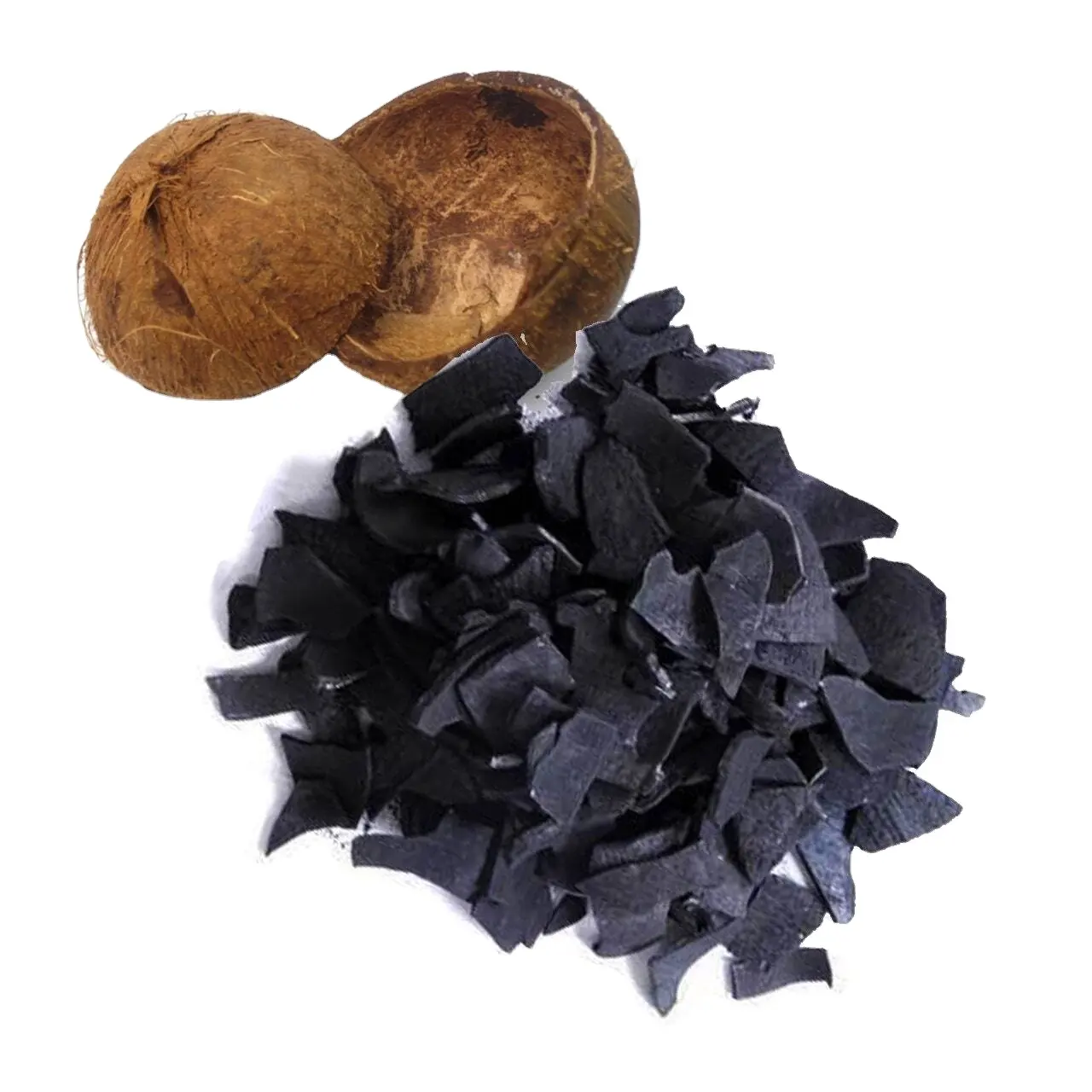 Meilleur choix charbon de bois de noix de coco-carburant brut pour désodorisant et décolorant-Meilleur prix qualité supérieure prêt à exporter