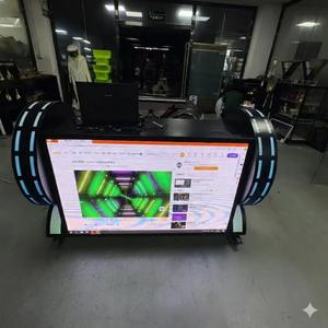 Cabine de DJ lumineuse à LED pour discothèque/KTV et Nouvel An chinois |   Full HD |   Réglable en hauteur et mobile |   Commandes en gros acceptées - Product Image 3