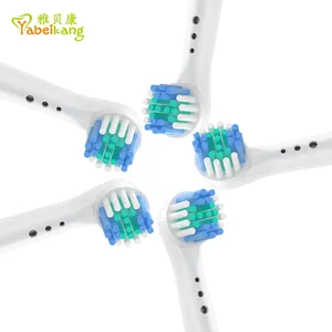 OEM可接受的深度和精确清洁4计数更换电动牙刷头适用于口腔电动牙刷