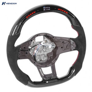 Volant en fibre de carbone à LED à fond plat, très vendu, pour Volkswagen Golf6/<span class=keywords><strong>7</strong></span> MK7.5 GTI Scirocco Polo GTS <span class=keywords><strong>R</strong></span> <span class=keywords><strong>Line</strong></span> - Product Image 2
