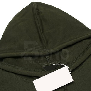 Gran oferta de sudaderas con capucha para gimnasio y Fitness para hombre, diseño único de cremallera, forro polar transpirable con capucha, Color sólido para la temporada de otoño, logotipo personalizable - Product Image 4