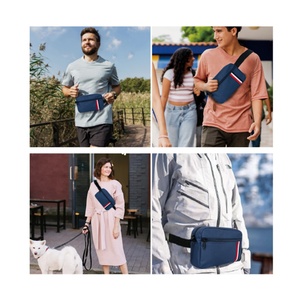 Unisex Sports Fanny Pack Custom Fitness Waist Money Bag Zipper Multiple Pocket Fashionable Buckles Crossbody <b>Travel</b> Chest Logo - Product Image 3