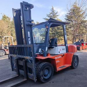 <span class=keywords><strong>Chariot</strong></span> élévateur diesel d'occasion de 5 tonnes, <span class=keywords><strong>chariot</strong></span> élévateur d'occasion à vendre, CPCD50, moteur Chaochai 4D35, équipement logistique lourd - Product Image 1