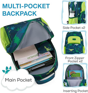 3 in1軽量キッズスクールバッグバックパックセットチェストストラップ付きティーンエイジャー小学生ブックバッグ - Product Image 2