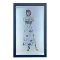 86 pouces taille humaine écran LCD transparent vitrine écran tactile Totem 3d Hologramme Cabinet pour salons d'exposition AR Salons