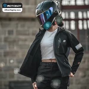 Motoboy mùa hè xe máy cưỡi Áo khoác thể thao giản dị thoáng khí chống mùa thu lưới đi lại áo khoác - Product Image 4