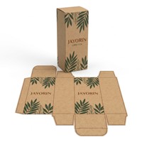 Boîte à rouge à lèvres en papier kraft, texture naturelle, estampage à chaud personnalisé, logo doré, emballage cosmétique