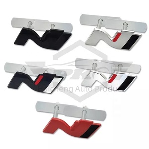 Pegatina trasera de rejilla delantera de aleación de Zinc 3D, insignia de emblema de coche con logotipo de línea N para Hyundai I30 2021 Sonata <span class=keywords><strong>Veloster</strong></span> Kona Tucson Elantra - Product Image 4