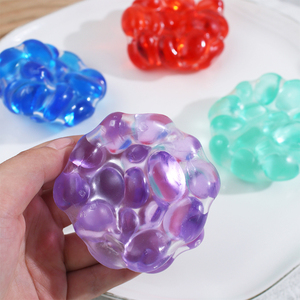 Pelota Antiestrés - Perlas y Joyas Coloridas y Suaves - Herramienta de Estimulación Mental, Claridad y Concentración - Juguetes Blandos Divertidos - Product Image 4