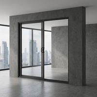 Porte coulissante extérieure de balcon en verre de haute qualité Lukliving