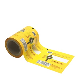 beg pembungkusan plastik food grade Custom plastic film/Printing sealing film roll snack bar wrapper