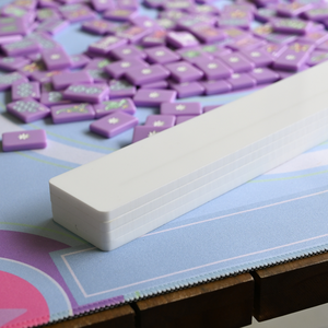 Paquete de Viaje Personalizado Wanderlust, Fichas de Mahjong Americanas, Cangrejo Morado Joker, 160 Fichas de Acrílico Pintadas a Mano, Juego de Mahjong Blanco Grabado - Product Image 6