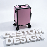 Mallette à Outils en Aluminium sur Mesure pour Équipement avec Intérieur en Mousse Préformée, Valise de Transport Rigide en Aluminium avec Poignée et Roues