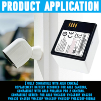 Penggantian baterai kompatibel dengan Arlo PRO, PRO 2 kamera ringan VMA4400 VMS4230P 308-10029-01 308-10047-01 A-1 A-1 NETGEAR A-1B