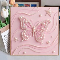 Kit de Pintura de Diamantes y Perlas para Principiantes, Impreso para Decoración de Paredes del Hogar, Regalo Hecho a Mano, Liyuan Ly-fl