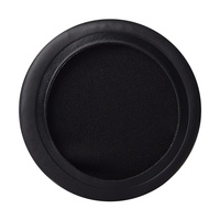 Coussinets d'écouteurs confortables et doux, ronds, 70-110 mm, noirs, épaissis, en cuir protéiné et mousse à mémoire de forme, couverture intégrale, type supra-auriculaire