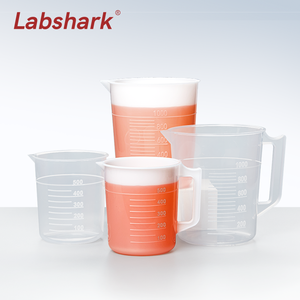 Labshark 250ml 500ml Labor verdickter Plastik becher mit Griff Messbecher - Product Image 3