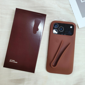 Coque de téléphone en silicone 3D avec gloss à lèvres pour téléphone 11 12 13 14 15 16 17Pro Max, baume à lèvres, ensemble en caoutchouc, rouge à lèvres, coque arrière - Product Image 2
