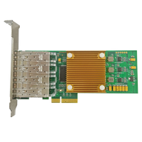 Tarjeta de Red Óptica de 4 Puertos SFP PCI-E X4 1GbE con Chip GRT G350AM4, Productos de Red