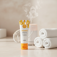 Gel exfoliant pour le corps à l'aloe vera biologique et à la vitamine E, parfum frais, blanchissant, nettoyant visage OEM pour tous types de peau